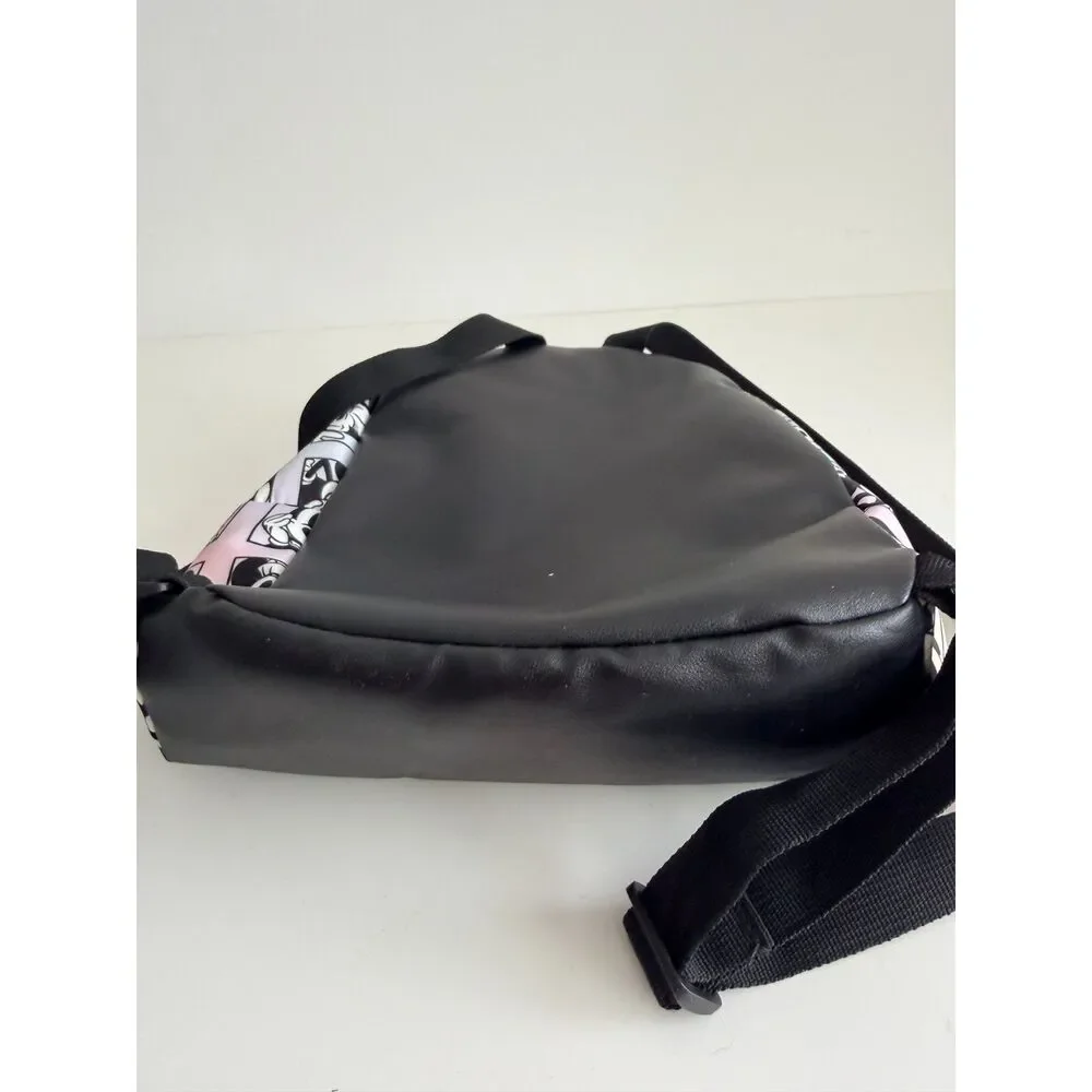 Disney Bioworld Minnie Mouse Mini Backpack Iridescent Pink Black White